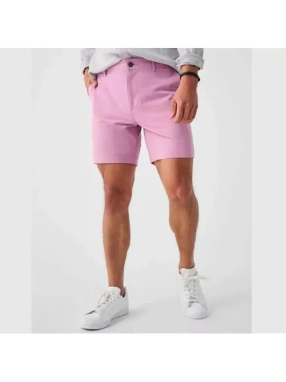 NWT FAHERTY $98 Men's All Day Shorts in Light Orchid Size 40 5